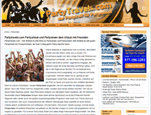 Tablet Screenshot of partytravels.com